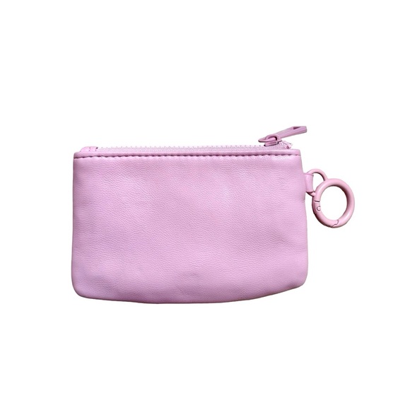 A New Day Pink Faux Leather Clip on Zippered Coin Purse - Picture 2 of 4